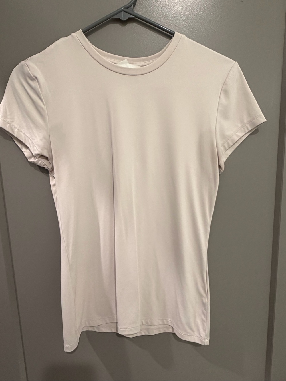 H&M Soft Light Taupe Short Sleeve Crew Neck Tee